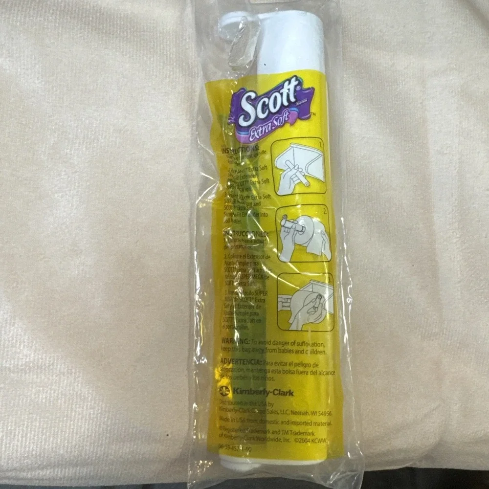 SCOTT Simple Fit Toilet Paper Roll‎ Extender for Larger Rolls NIP